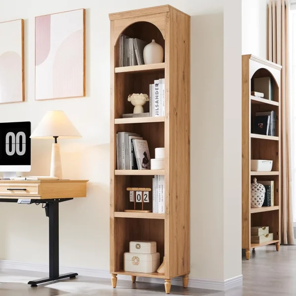 Arched Tall Farmhouse Bookcase