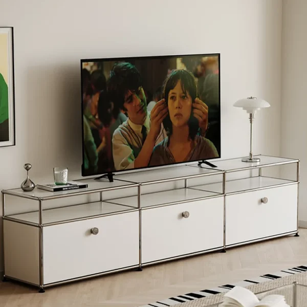Modular TV Stand with Storage Cabinets, Display